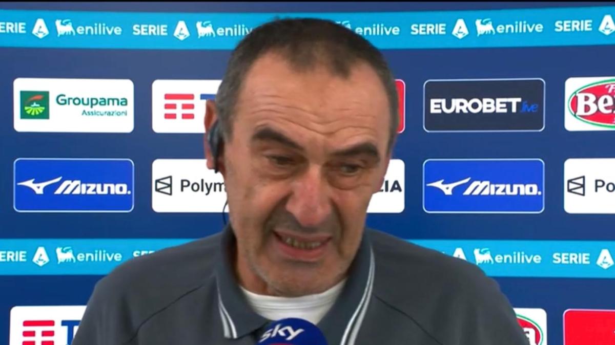 Lazio, Sarri a Sky: “Gli eventi hanno reso la partita spettacolare”