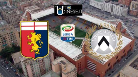 RELIVE Serie A Genoa-Udinese 1-1: i bianconeri portano via un punto dal Ferraris!