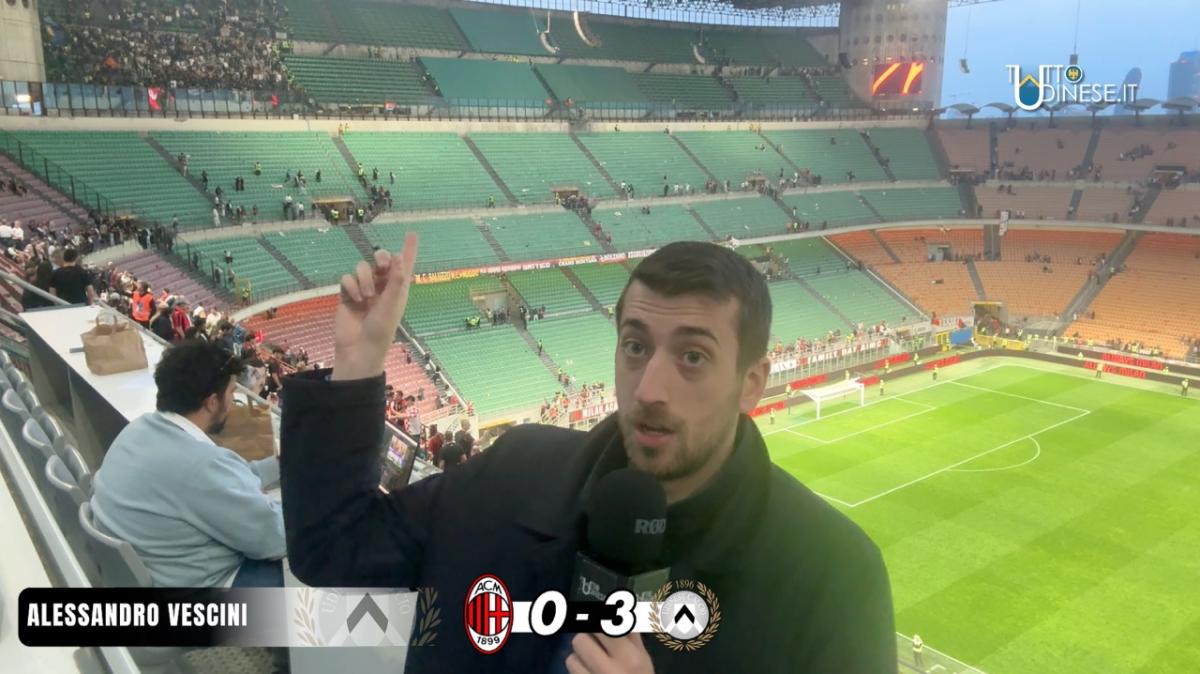 (VIDEO) Milan-Udinese 0-3, il commento post partita da San Siro