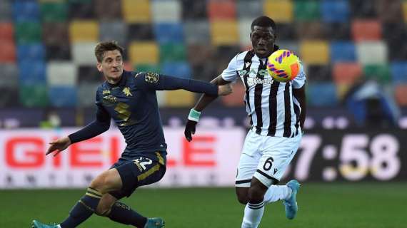 Udinese-Torino 2-0, il tabellino del match