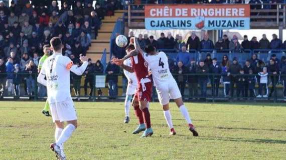 Cjarlins Muzane, accolto il reclamo: con il Portogruaro si gioca a porte aperte