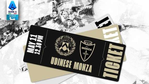 Udinese-Monza, le info sui biglietti: tariffe speciali per i giovani