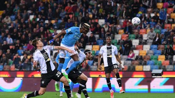 Udinese-Napoli 1-1, le pagelle de "Il Gazzettino": Success il migliore, male Ferreira, Samardzic ed Ehizibue