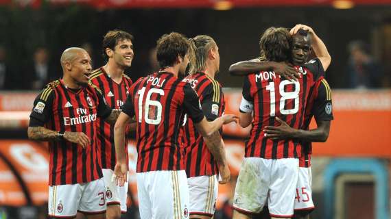 Il Milan vince e continua a sperare nell'Europa. Catania sempre più ultimo