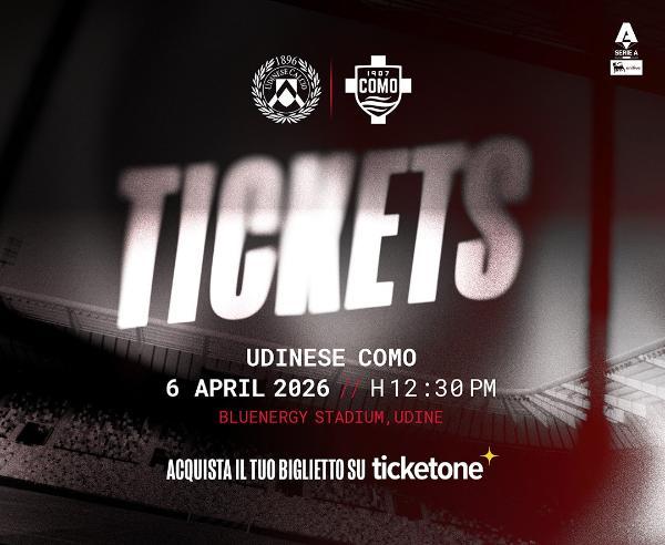 Udinese-Como, le informazioni sui biglietti per la sfida di Pasquetta