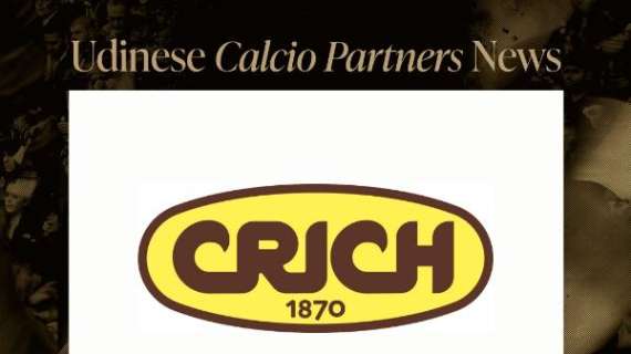 Udinese, Crich nuovo official training kit partner per la stagione 2025/26