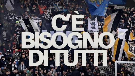 C'è bisogno di tutti: contro il Cagliari riempiamo lo stadio e sosteniamo l'Udinese