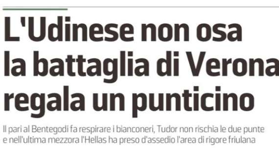 Messaggero Veneto: "L'Udinese non osa"