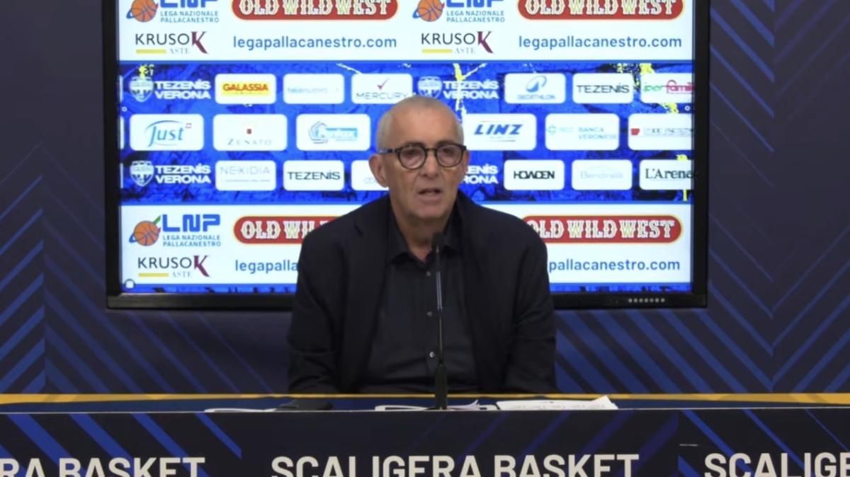 Tezenis Verona-UEB Cividale 74-80, Pillastrini: "Partita da playoff, grande reazione dopo Rieti"