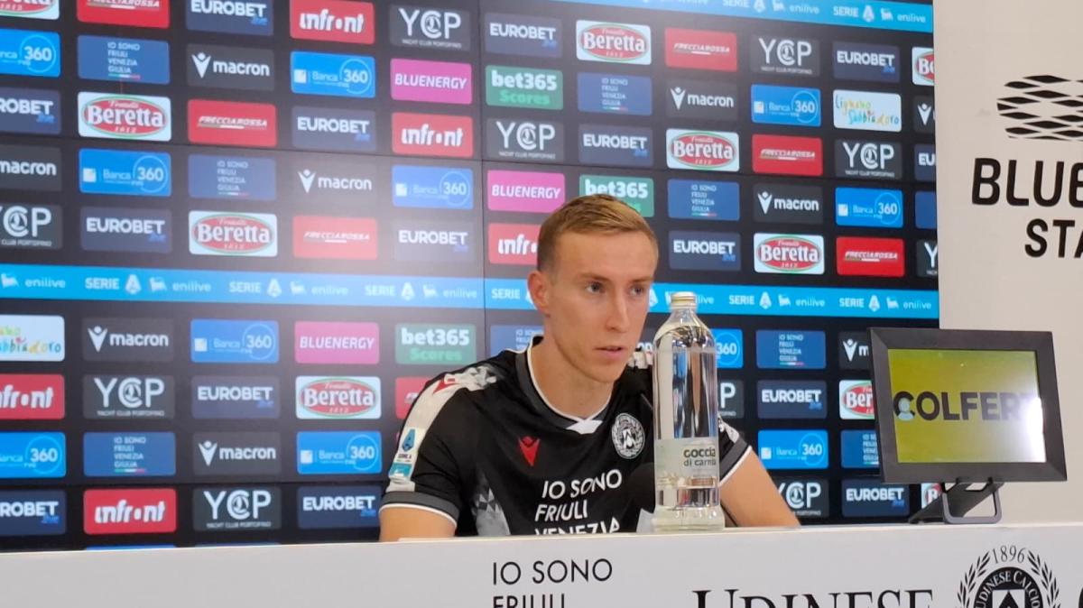 Udinese, Buksa in conferenza: "Felice per gol e vittoria, importante la fiducia di Runjaic"