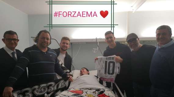 Musso e Ter Avest fanno visita a Ema realizzando così il suo sogno di incontrare i calciatori dell’Udinese