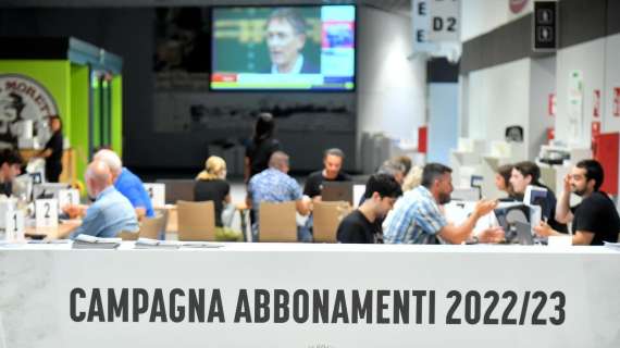 Campagna Abbonamenti 2022/2023: grande affluenza nella prima giornata