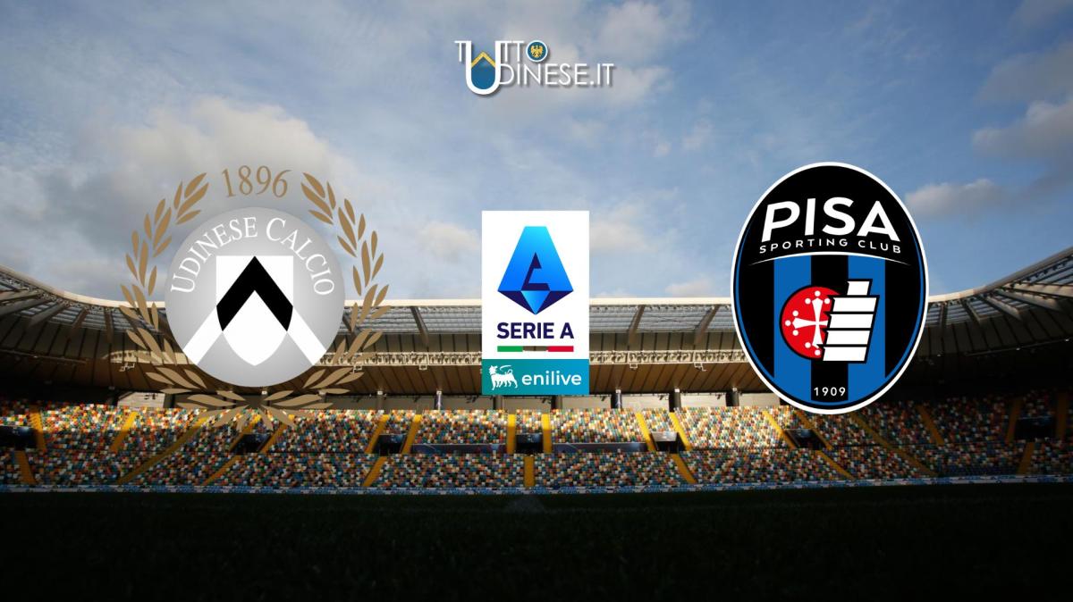 DIRETTA Seria A Udinese-Pisa 2-2: bianconeri che non vanno oltre il pareggio