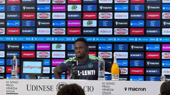 Udinese, Solet in conferenza: "Oggi dovevamo fare di più, ma pensiamo subito alla prossima"