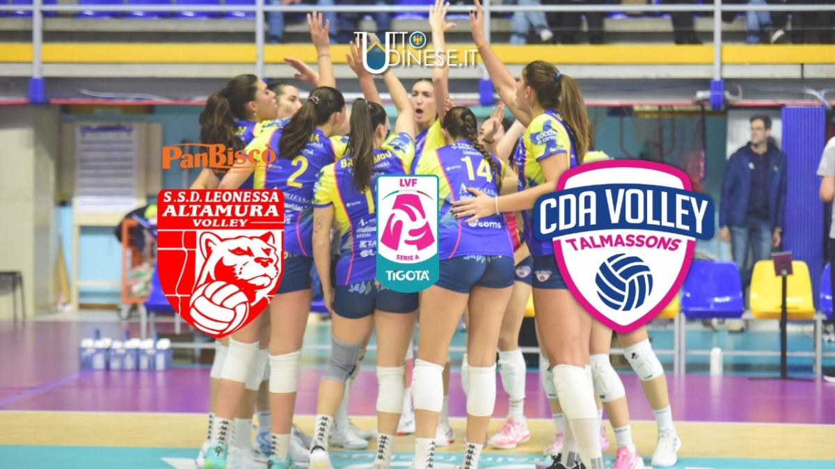DIRETTA Serie A2 Panbiscò Leonessa Altamura-CDA Talmassons FVG 0-0 (29-28): PRIMO SET
