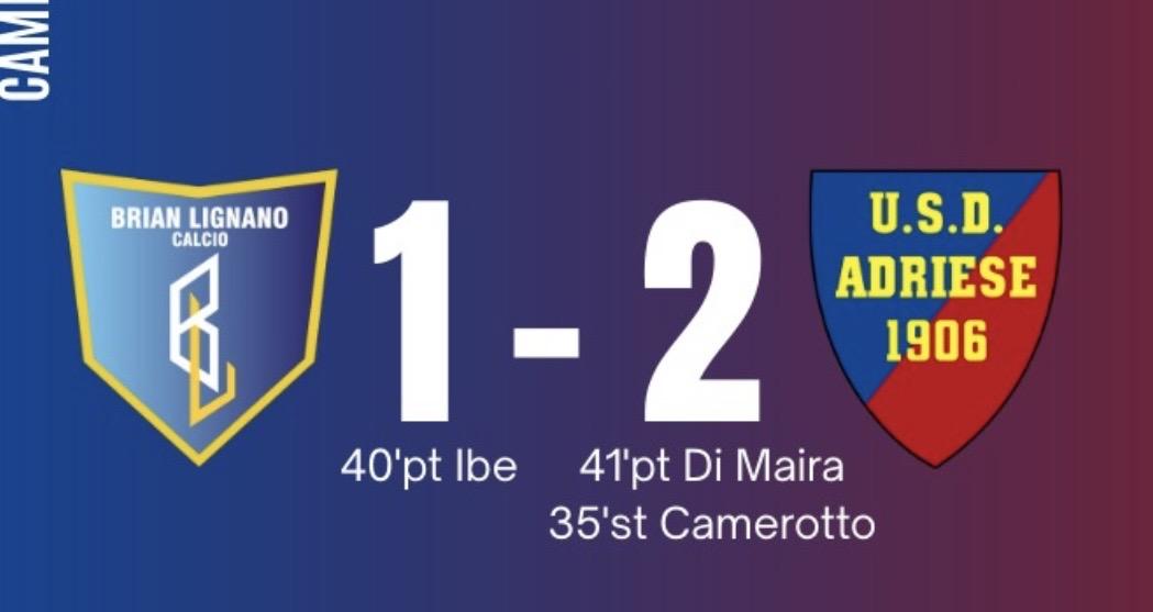 Serie D, il Brian Lignano chiude il 2025 con una sconfitta casalinga contro l'Adriese