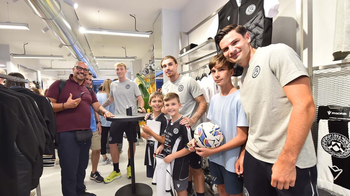 Udinese, venerdì 5 dicembre previsto un Meet and Greet con i tifosi al Macron Store di Piazza Marconi