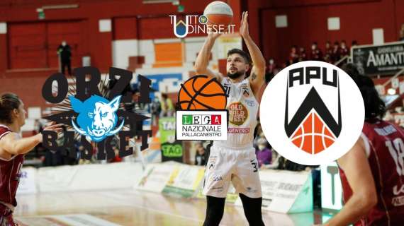 RELIVE Serie A2 Girone Verde Apu OWW Udine - Orzinuovi Basket 104-47: RISULTATO FINALE