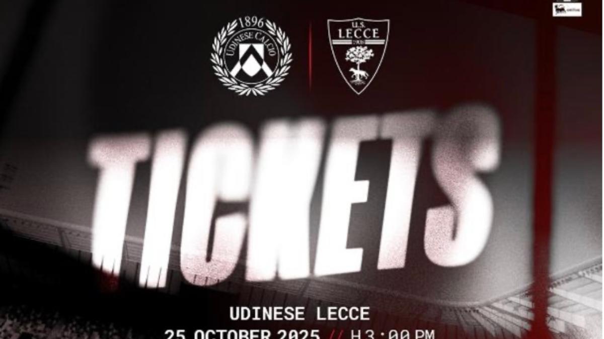 Udinese-Lecce, le informazioni sui biglietti: Under 18 a 10€
