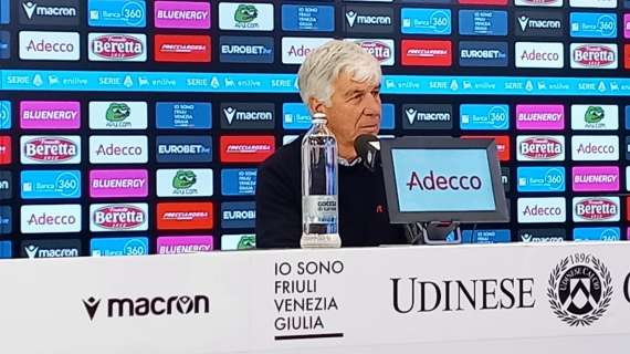 Atalanta, Gasperini: "L'Udinese è stata fisicamente superiore a noi"