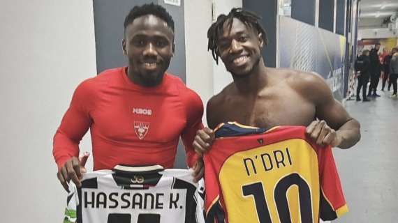 Udinese, Kamara scambia la maglia con il connazionale N'Dri: "È la Costa d'Avorio che vince"