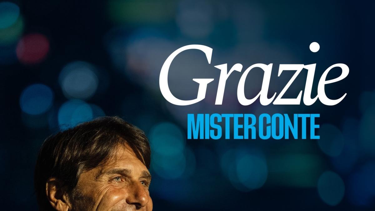 Napoli, ufficiale l’addio ad Antonio Conte: il club lo saluta con un “Grazie mister”