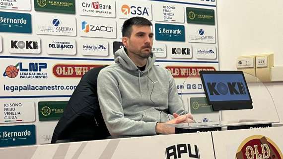 Apu Udine, Monaldi: "Gran prestazione di squadra, sappiamo che il campionato è complicato"