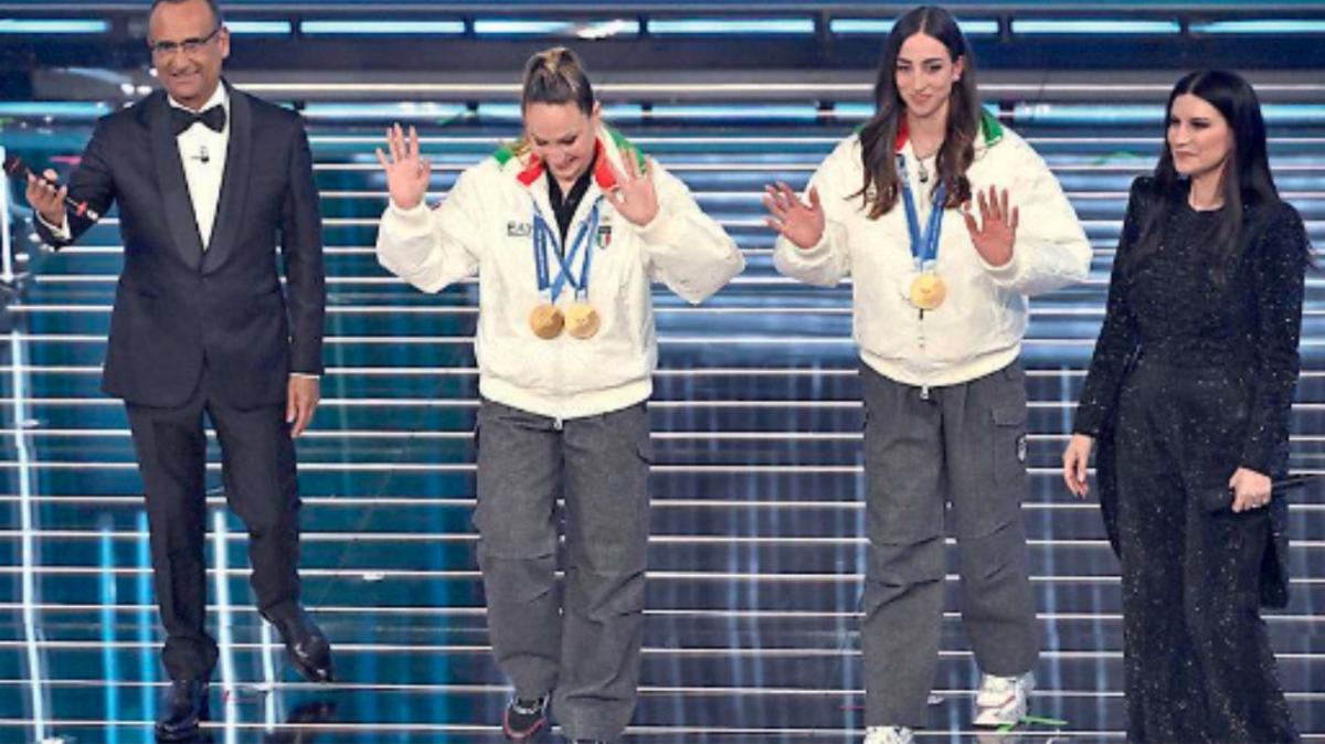 Lisa Vittozzi brilla all’Ariston dopo il trionfo olimpico di Milano-Cortina 2026