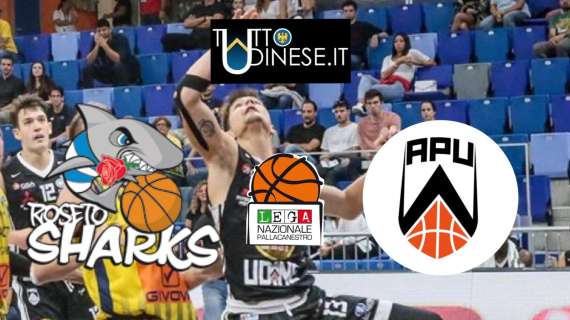 RELIVE Serie A2 Girone Est Roseto Sharks-Apu Old Wild West 74-87: RISULTATO FINALE