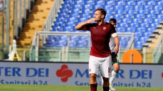 QUI ROMA - Previsti nuovi controlli per Totti. Probabile la sua presenza contro l'Udinese