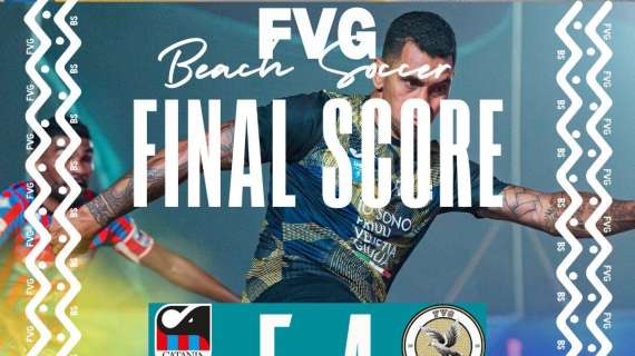 Beach Soccer, sconfitta per 5-4 per la selezione FVG contro il Catania