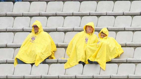 Torino-Udinese si gioca sotto la pioggia