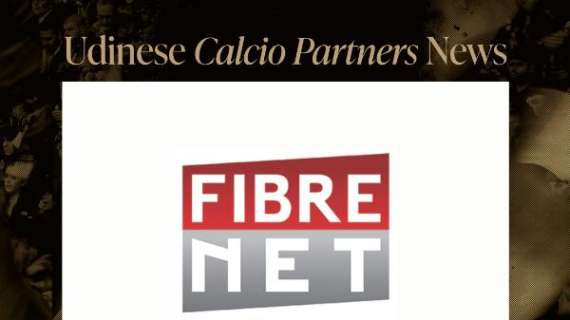 Udinese, rinnovata la partnership con Fibre Net per la stagione 2025/26