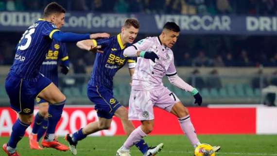 Verona-Udinese 0-0, il tabellino della partita