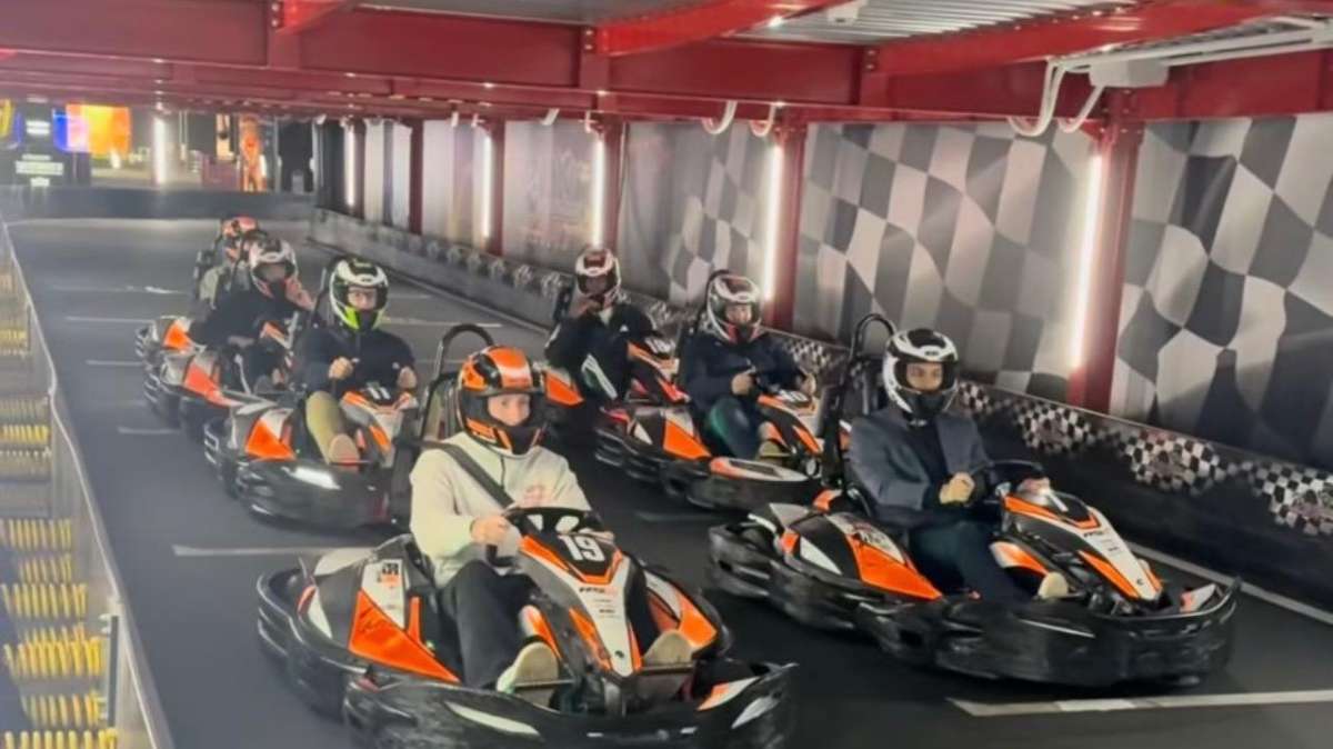 Dal campo al volante: alcuni giocatori dell'Udinese alle prese con i kart