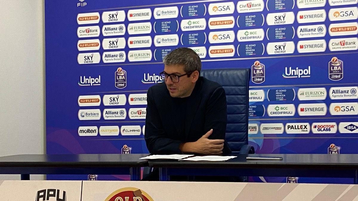 Germani Brescia-APU Udine 72-81, Cotelli: "Ottima prova difensiva, Ivanovic eccezionale nelle due fasi"