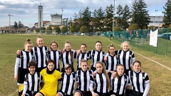 Nel weekend vittoria per l'Udinese Under 15 femminile