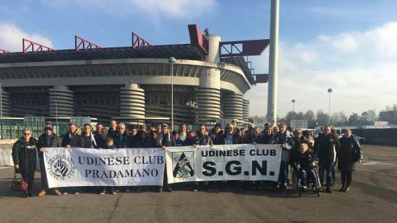 500 i supporter bianconeri al Meazza per spingere l'Udinese