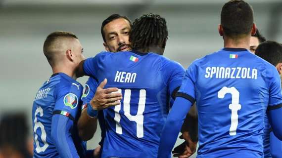 Italia-Liechtenstein 6-0, LE PAGELLE: Verratti gigante, Quagliarella top, Kean si conferma