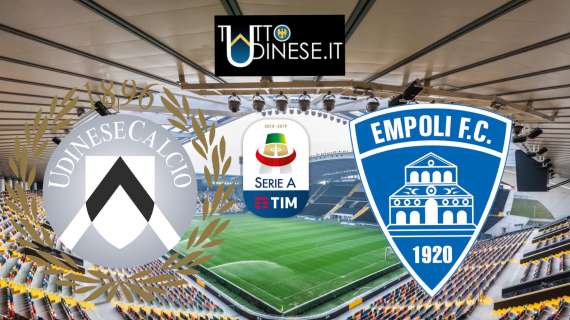 RELIVE Serie A, Udinese-Empoli 3-2: vittoria chiave, 7 punti in tre gare per l'Udinese guidata da Tudor