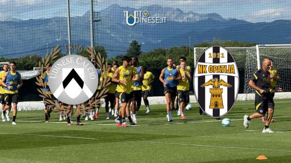 DIRETTA AMICHEVOLE, Udinese-NK Opatija 1-1: finisce in parità il primo test