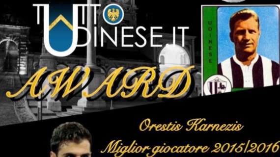 "Raggio di Luna" TuttoUdinese Award: VINCE ORESTIS KARNEZIS!