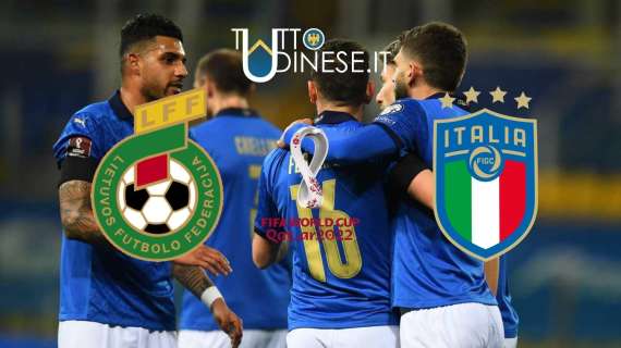 RELIVE Qualificazioni Mondiali Qatar 2022 Lituania-Italia 0-2: gli azzurri fanno tre su tre