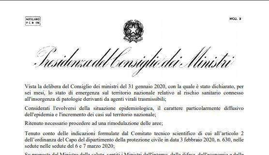 Allarme Coronavirus - La bozza integrale del decreto dice che il calcio professionistico non si fermerà 