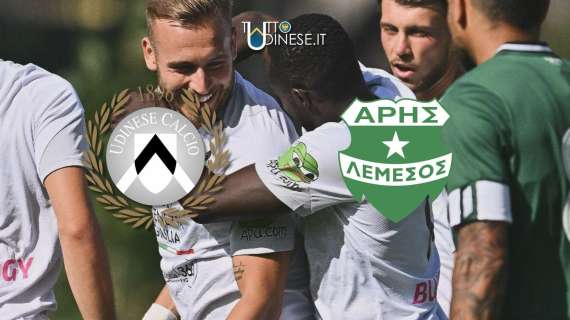 DIRETTA amichevole Udinese-Aris Limassol 1-0 il risultato finale