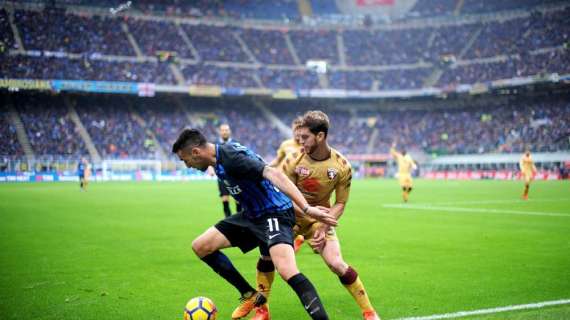 Serie A, l'Inter si ferma a San Siro, col Torino è solo 1-1