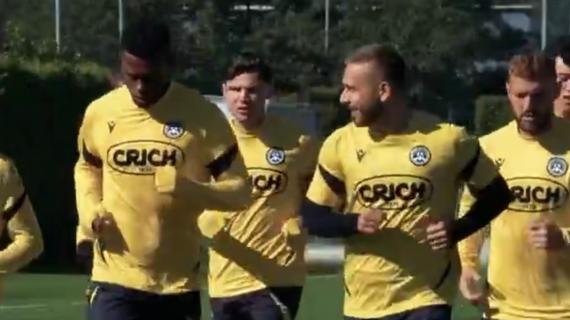 Udinese, prosegue il lavoro in vista della gara contro il Cagliari: l'allenamento dei bianconeri