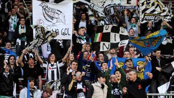 Udinese, anche a Cagliari una folta rappresentanza di tifosi bianconeri 