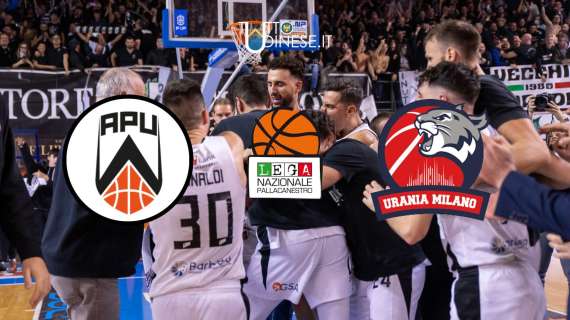 RELIVE Serie A2 Apu Udine-Urania Milano 90-72: RISULTATO FINALE