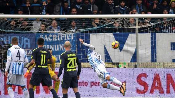 Serie A, l'Inter non vince più. Paloschi regala il pareggio alla SPAL nel finale